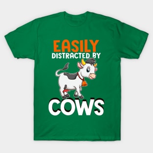 Easily Distracted By Cows T-Shirt